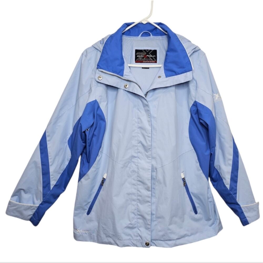 ZeroXposur Lightweight Water Resistant Hooded Jacket with Zippered Pockets Large - Picture 7 of 10